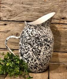 Black Splatter Pitcher .