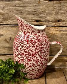 Red Splatter Pitcher .