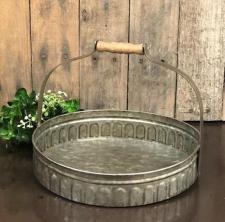 Galvanized Tray w/Handle .