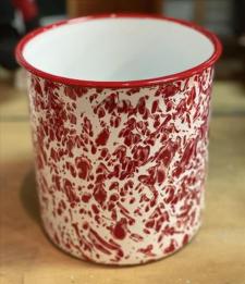 Red Splatter Utensil Holder 