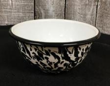 Black Splatter Cereal Bowl 