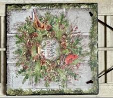 Winter Wreath Slate .