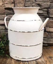 Cream Distressed Bee Hive Container 