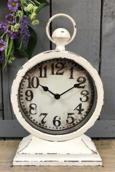 Cream Distressed Clock .