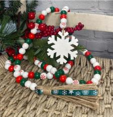 Snowflake Bead Garland 