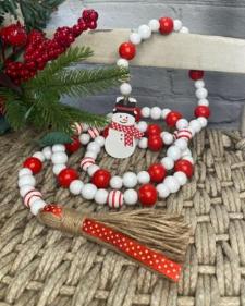 Snowman Bead Garland 