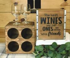 Best Wines With Friends Cork Box 