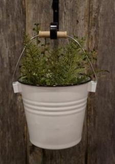 Black Enamelware Bucket .