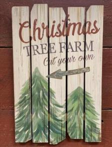 Tree Farm Pallet Sign .