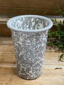 Gray Splatter Tumbler .