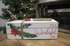 Christmas Book Tabletop Block 