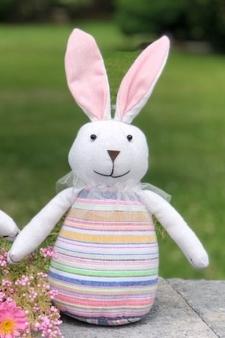 Pink Stripe Bunny 