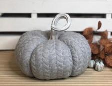 Orange Knit Pumpkin Medium 