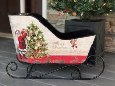 Vintage Santa Sled - Large .