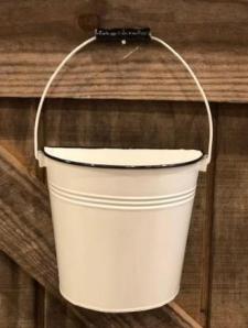 Black Rim Bucket Wall Hanger .