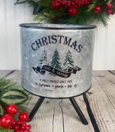 Christmas Cut & Carry Container on Stand .