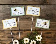 Bee Sign Metal Picks (Set of 4)