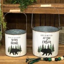 Cabin Buckets (Set of 2)