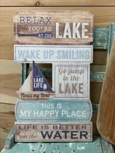 Relax Lake Sign .