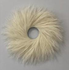 Cream Pampas Grass Wreath Large 