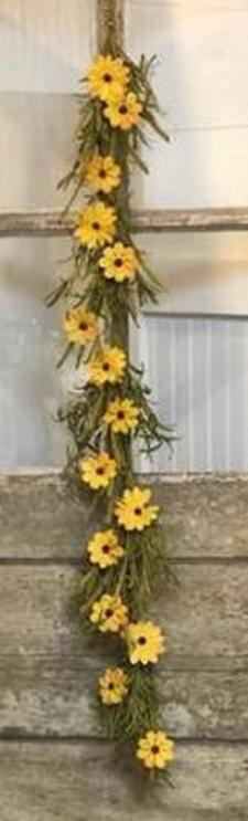 Yellow Fall Flower Garland 