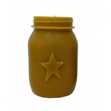 The Keeping Jar LED Candle Mustard .