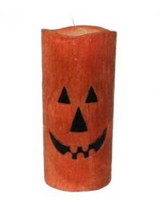 Jack O Lantern LED Pillar Timer 